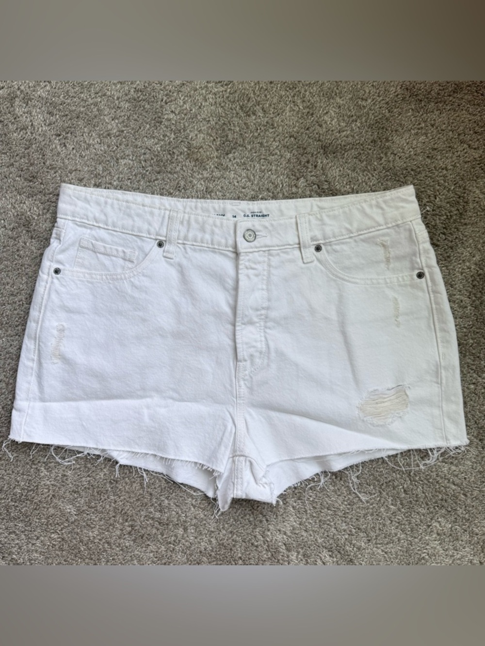 OLD NAVY High-Rise O.G Straight 14 Shorts